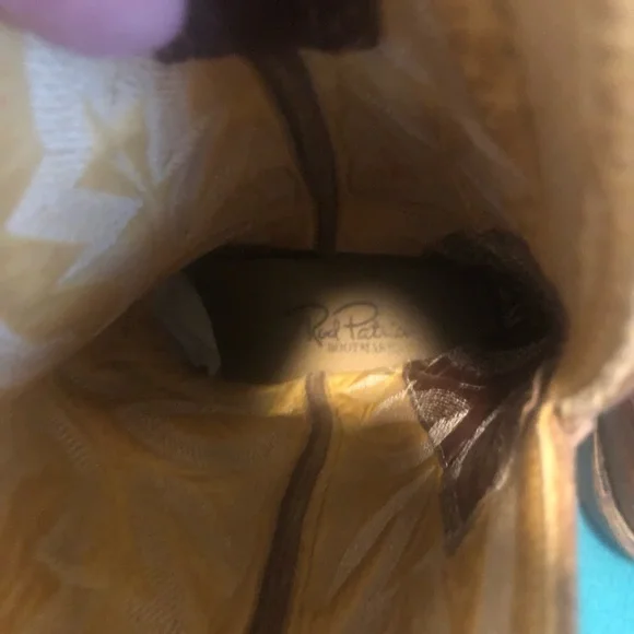 Rod Patrick Wing Tip Square Toe Western Boots - Picture 10 of 16